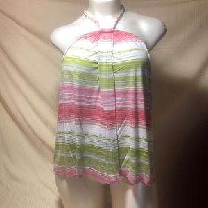 Lane bryant striped halter top